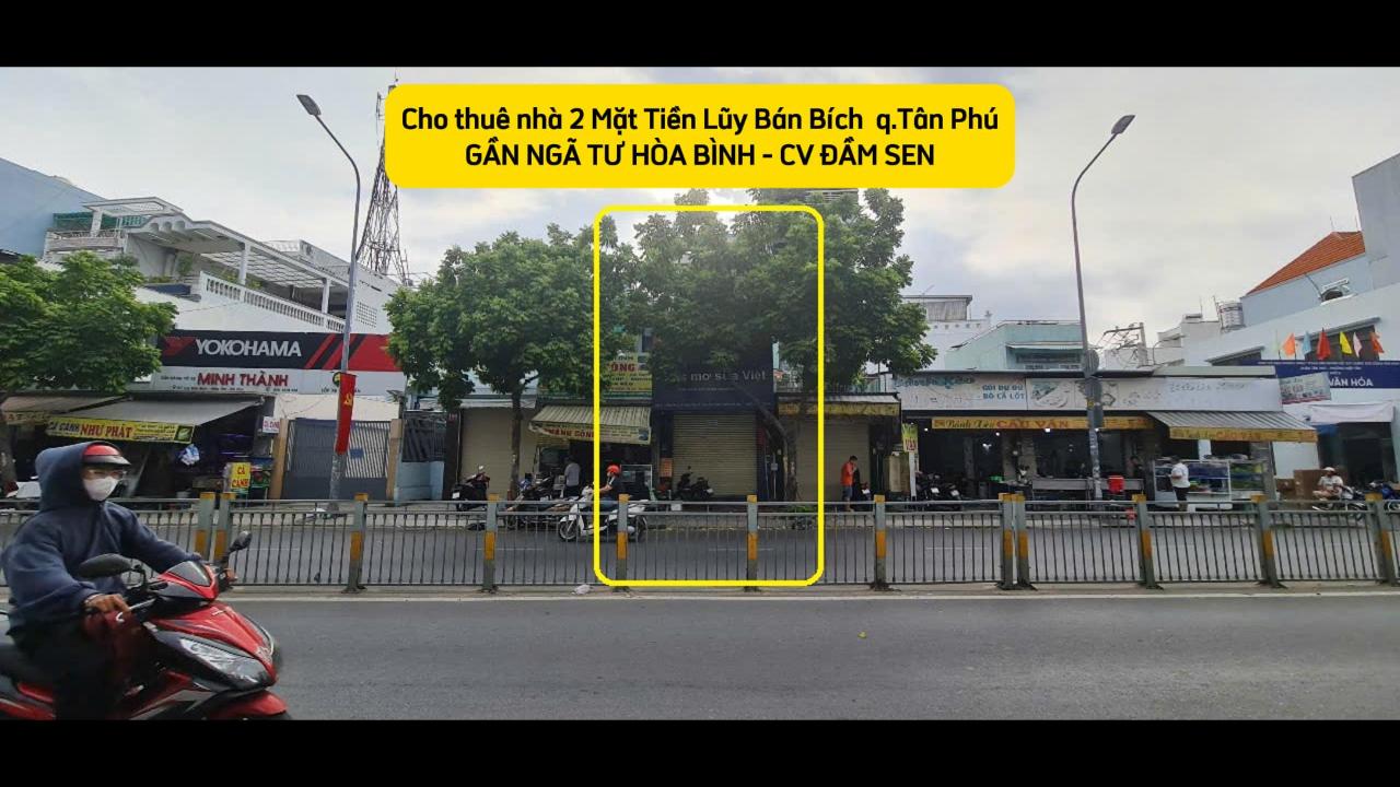Cho thuê nhà 2 mặt tiền Lũy Bán Bích 68m², 2Lầu - GẦN NGÃ TƯ HÒA BÌNH - Ảnh chính